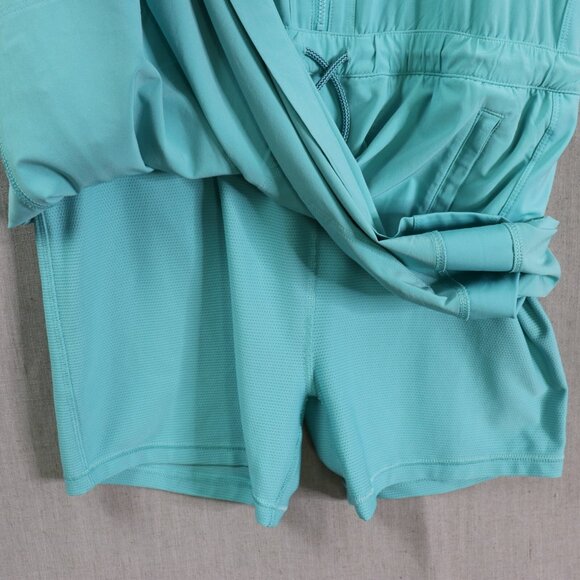 Athleta Expedition Dress Womens 8 Athletic Dress Built-In Shorts Aqua Green - Picture 5 of 10